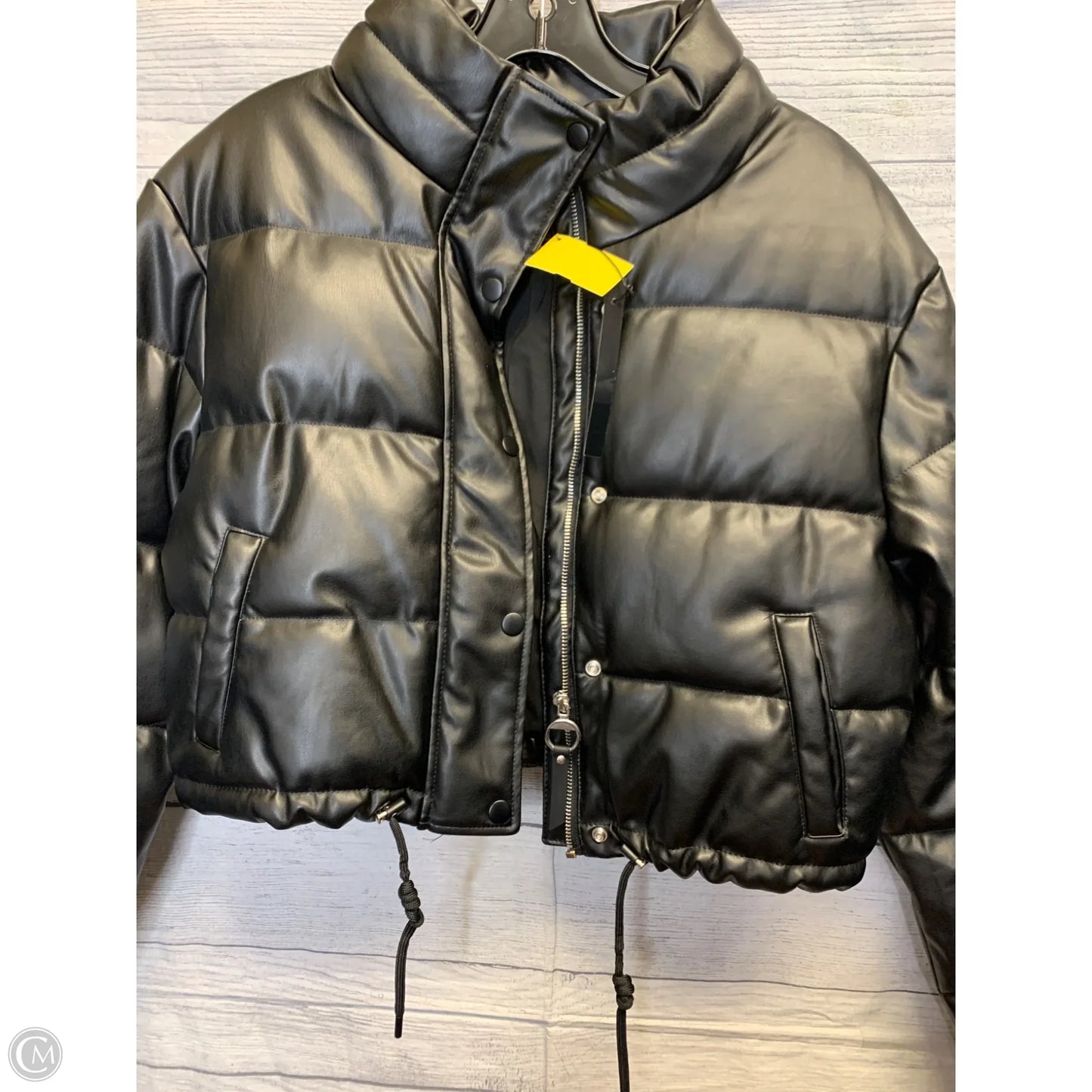 Coat Puffer & Quilted By Love Tree In Black, Size: S