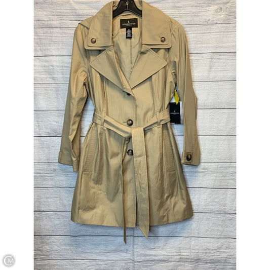 Coat Trench Coat By London Fog In Beige, Size: L
