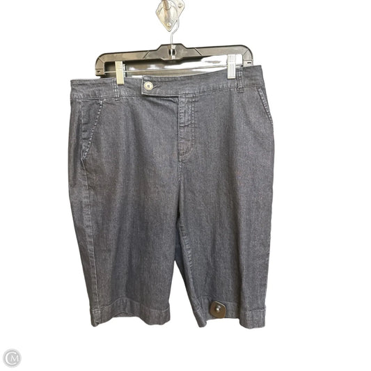 Shorts By Bandolino In Blue Denim, Size: 16