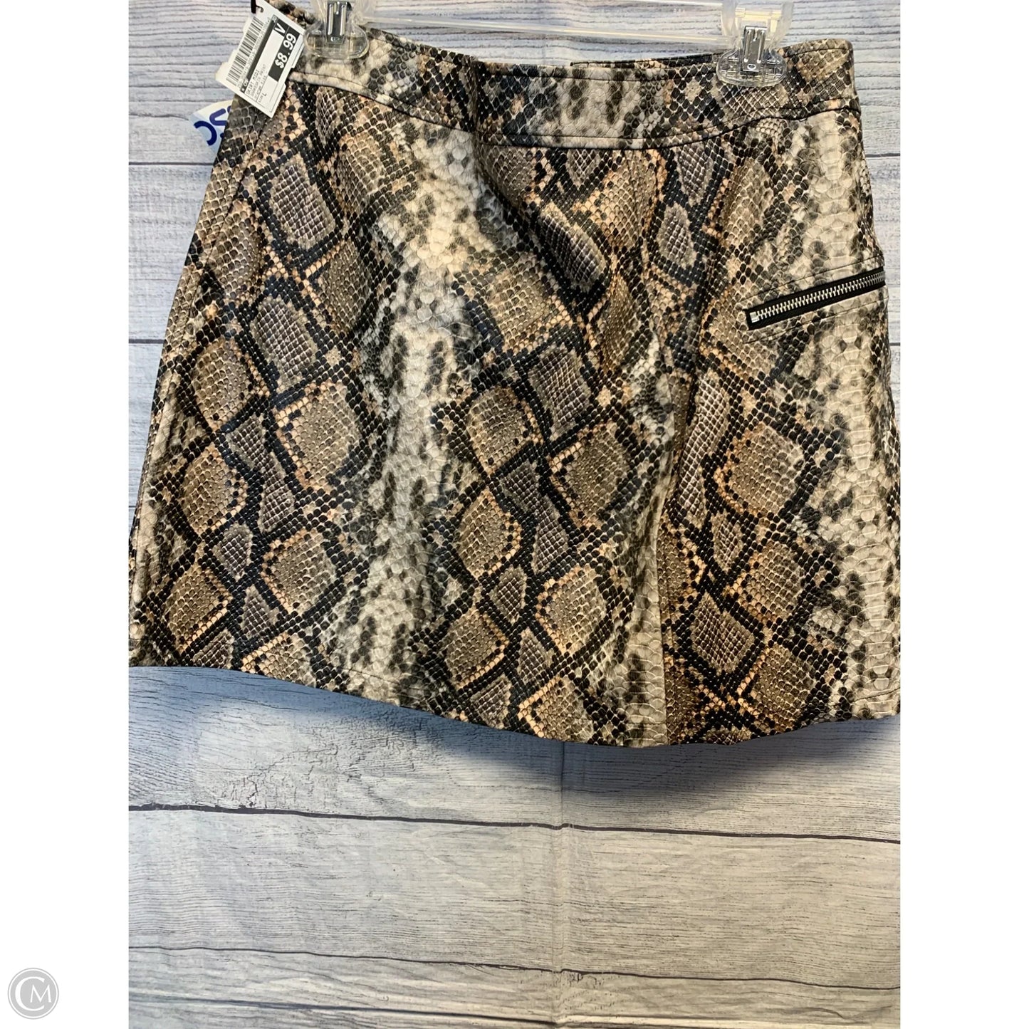 Skirt Midi By Cmf In Snakeskin Print, Size: L