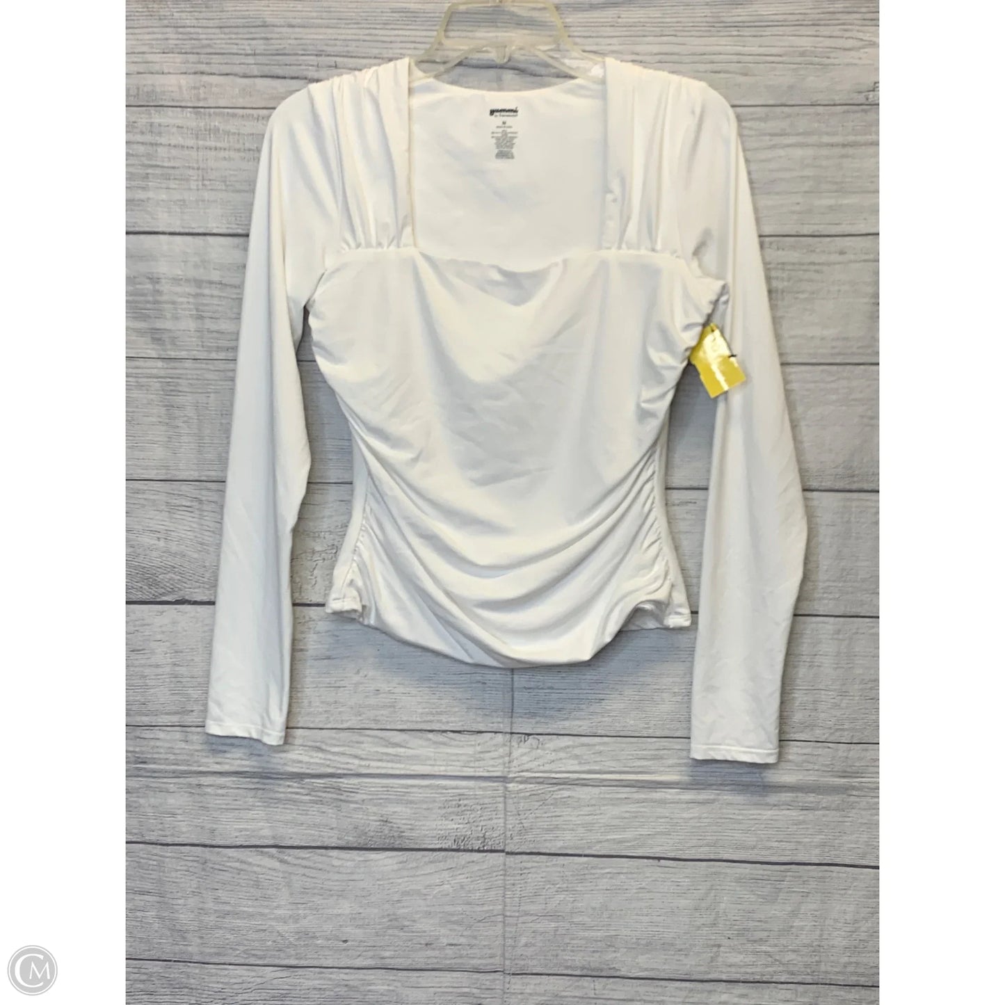 Blouse Long Sleeve By Cmf In White, Size: M