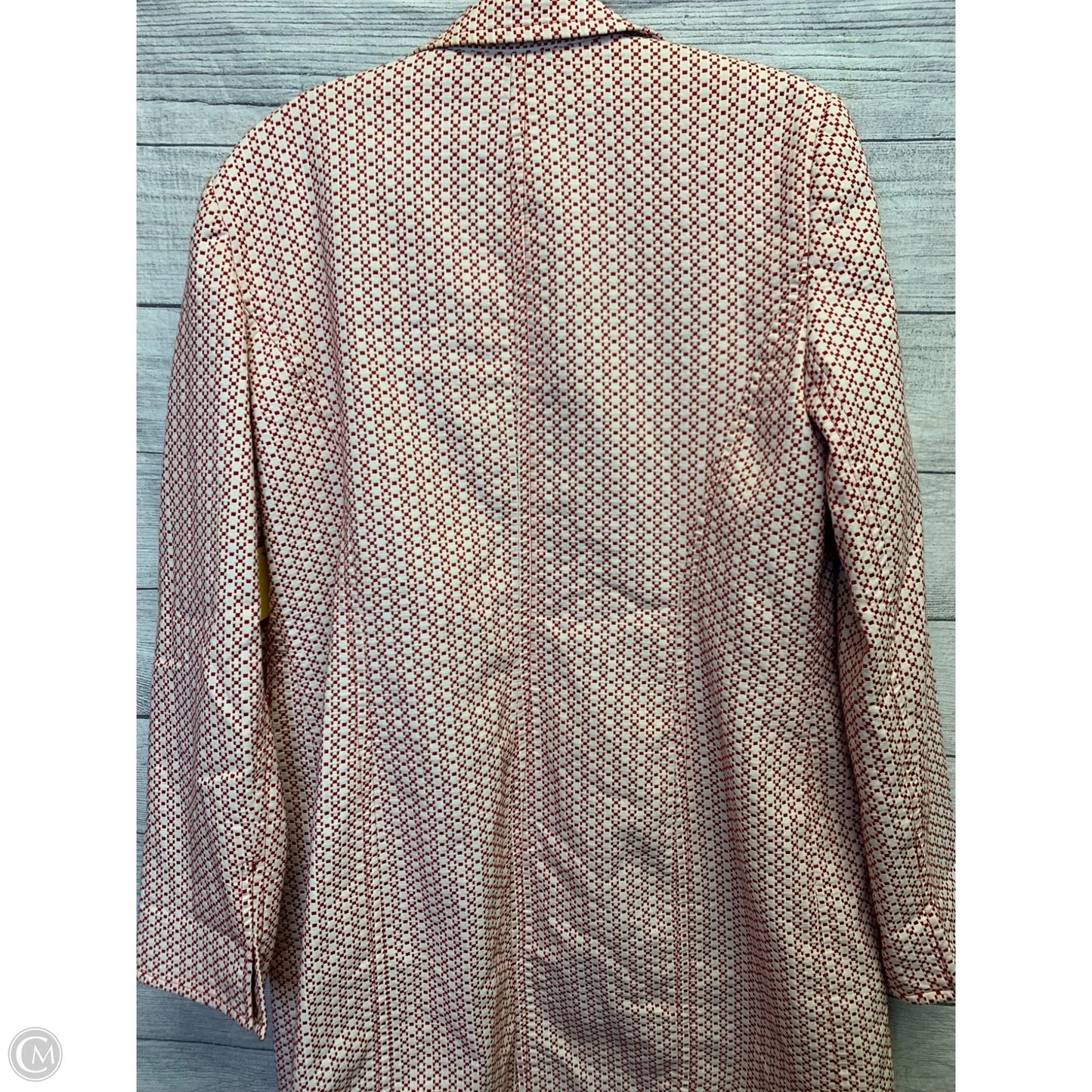 Coat Peacoat By Apt 9 In Red & White, Size: 14