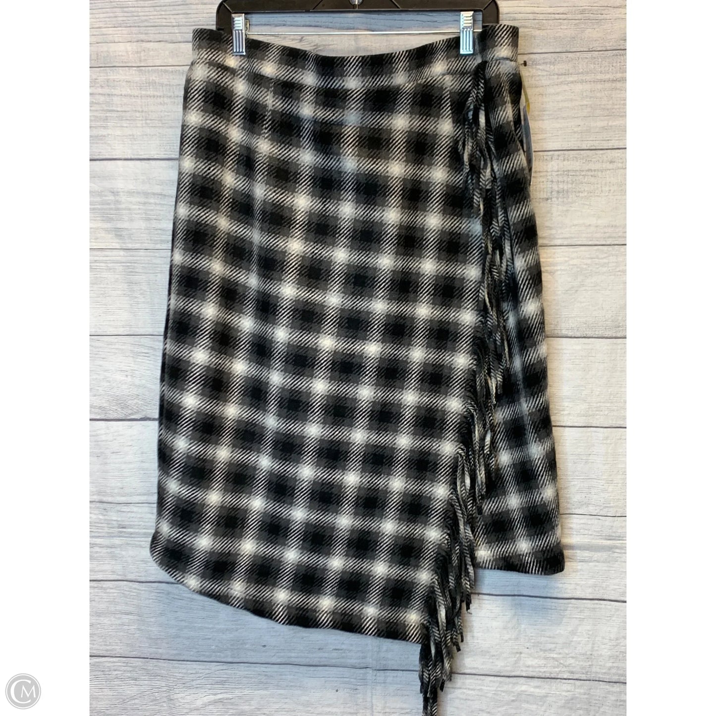 Skirt Midi By Time And Tru In Plaid Pattern, Size: Xl