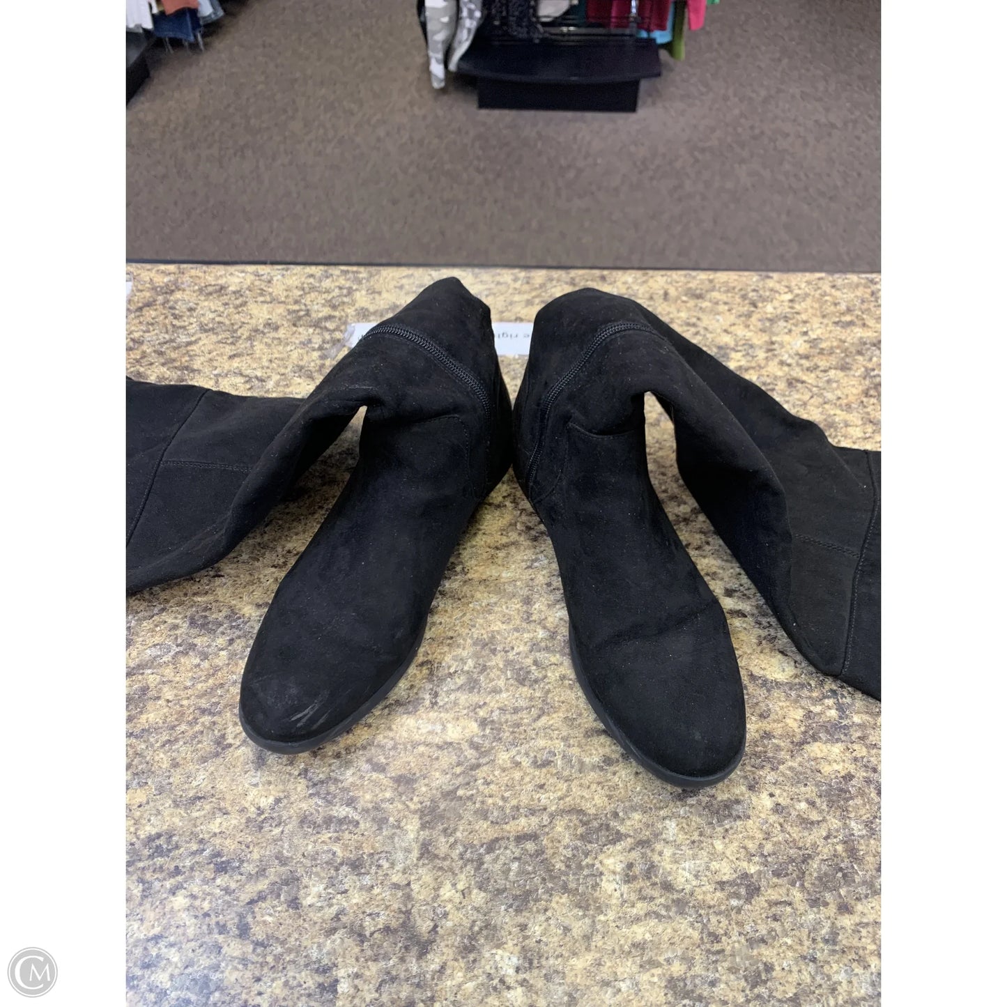 Boots Knee Flats By Style And Company In Black, Size: 9.5