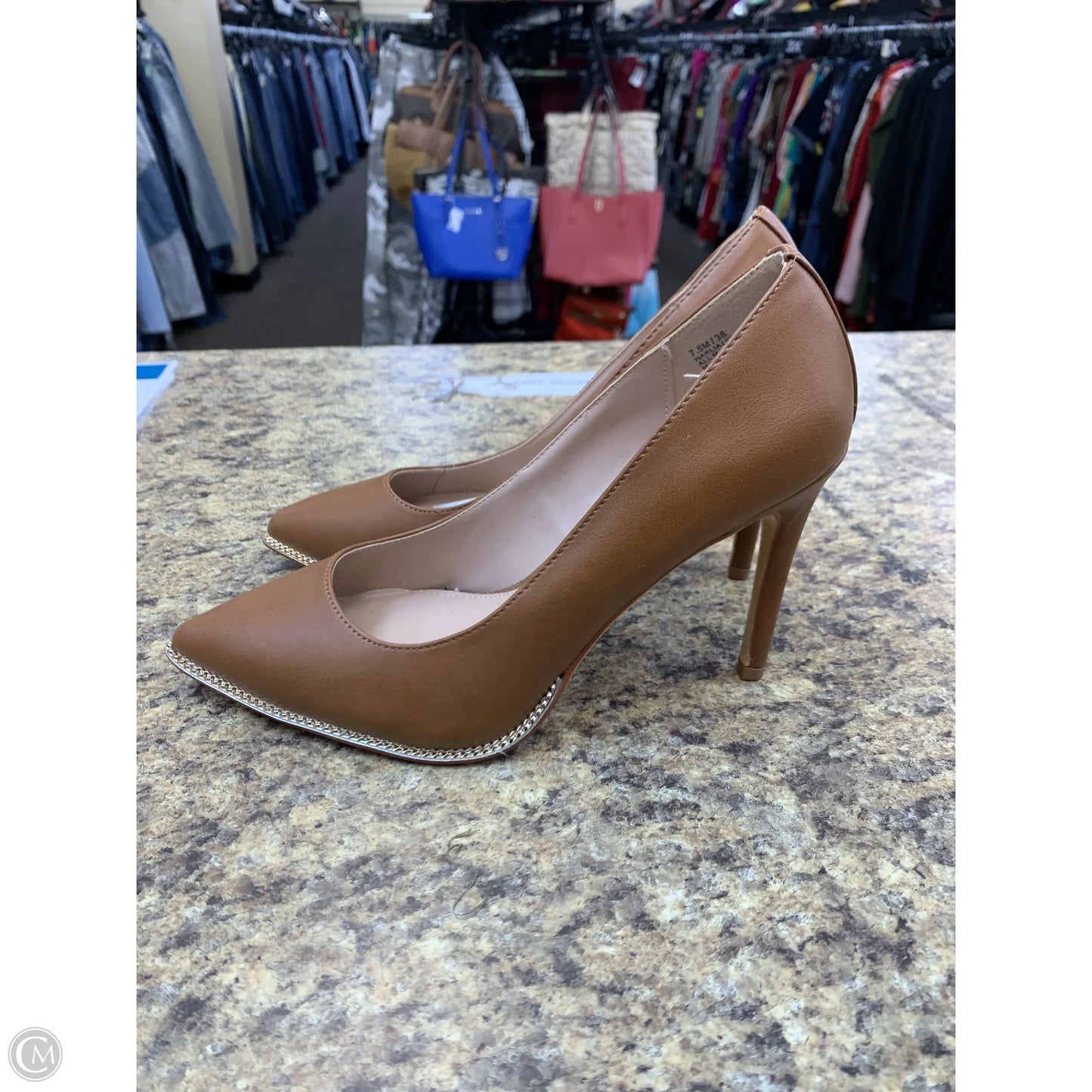 Shoes Heels Stiletto By Bcbgeneration In Tan, Size: 7.5