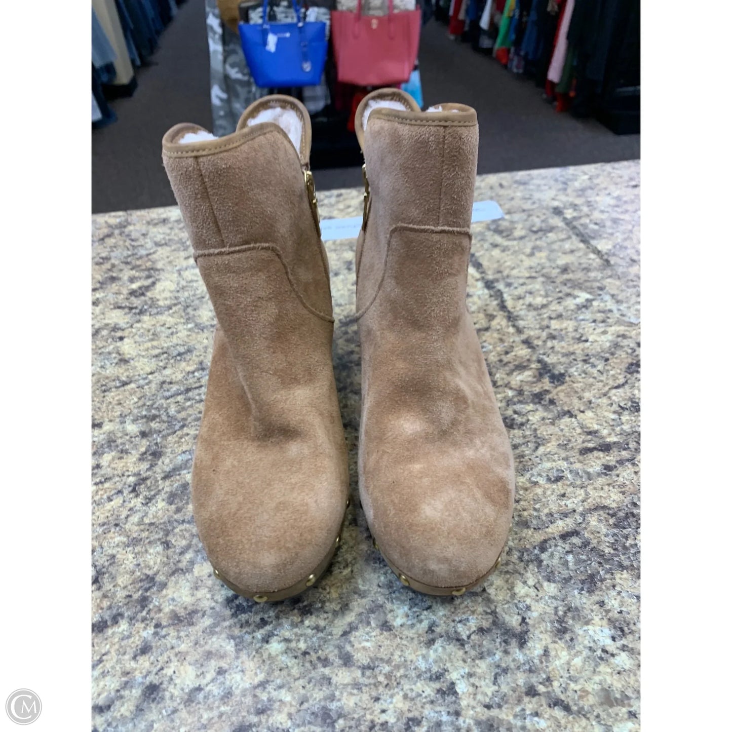 Boots Designer By Ugg In Tan, Size: 10