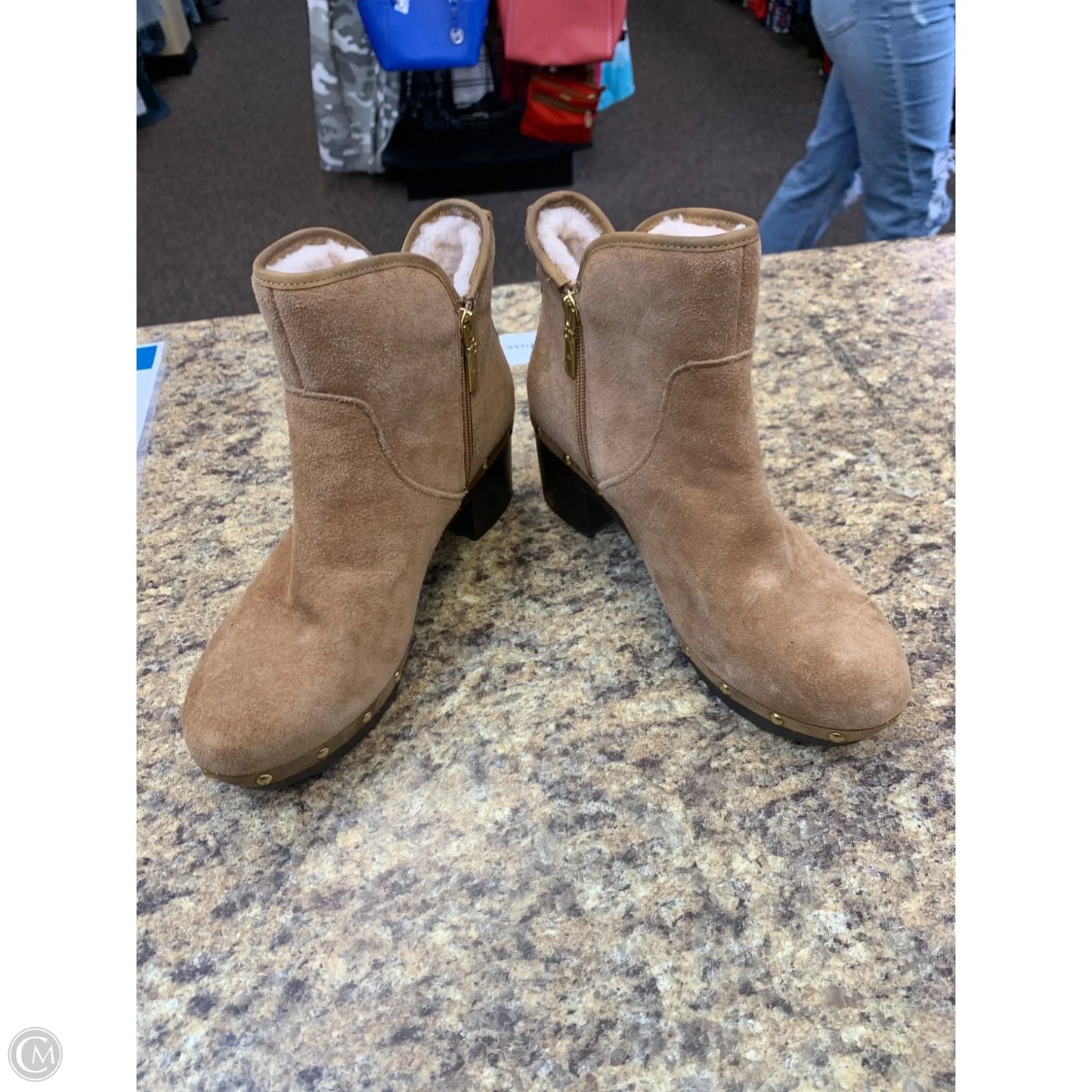 Boots Designer By Ugg In Tan, Size: 10