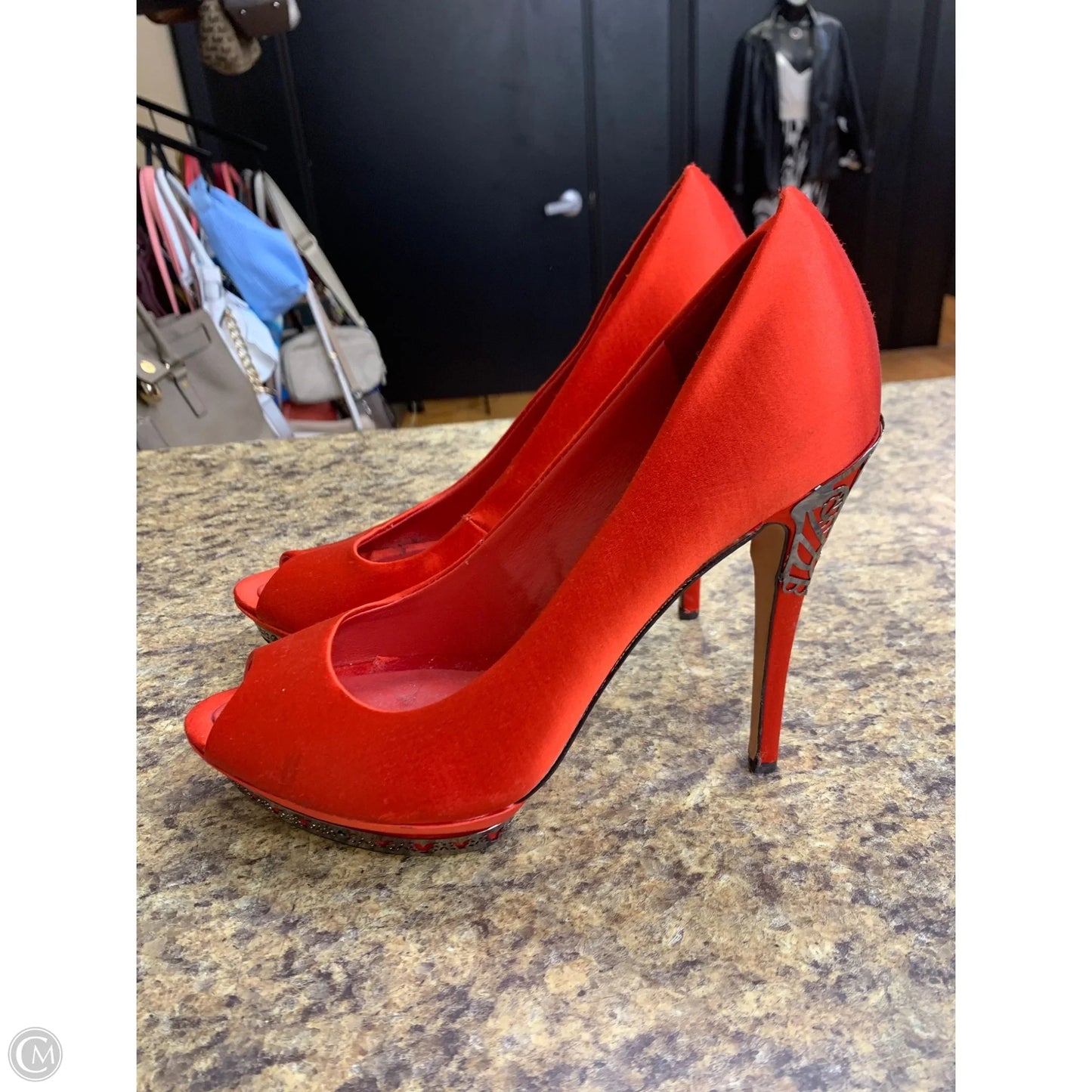 Shoes Heels Platform By Bcbgmaxazria In Red, Size: 9