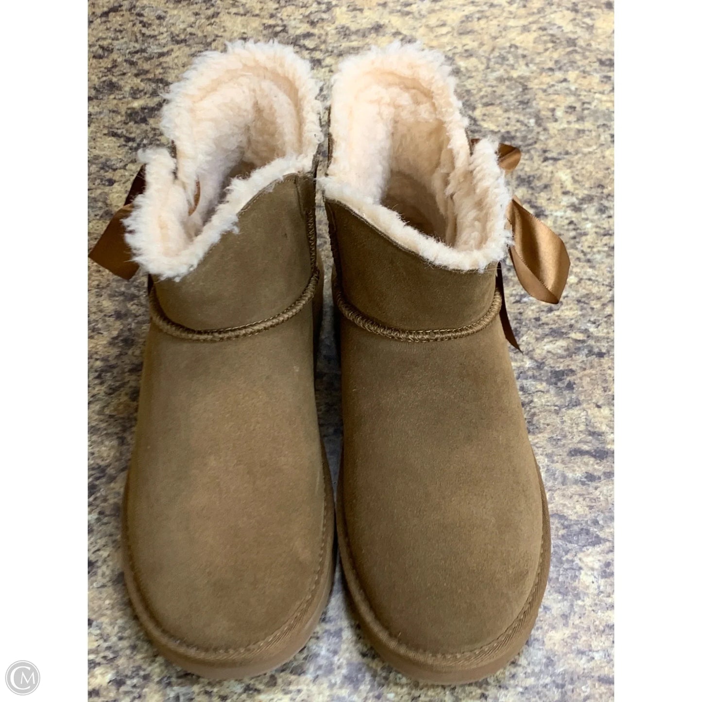 Boots Ankle Flats By Bearpaw In Brown, Size: 11