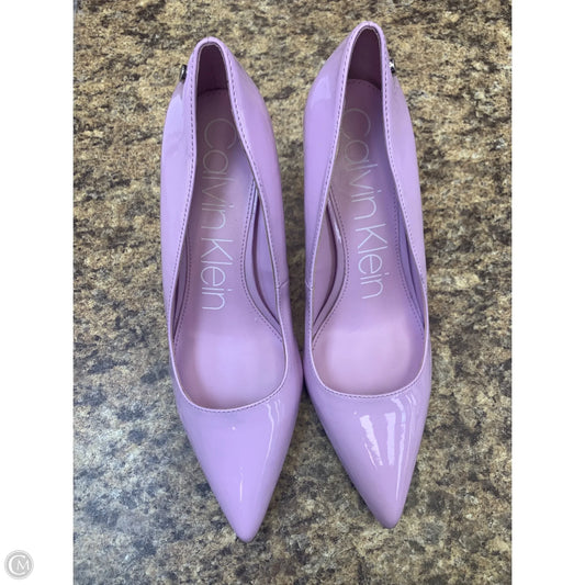 Shoes Heels Kitten By Calvin Klein In Purple, Size: 9