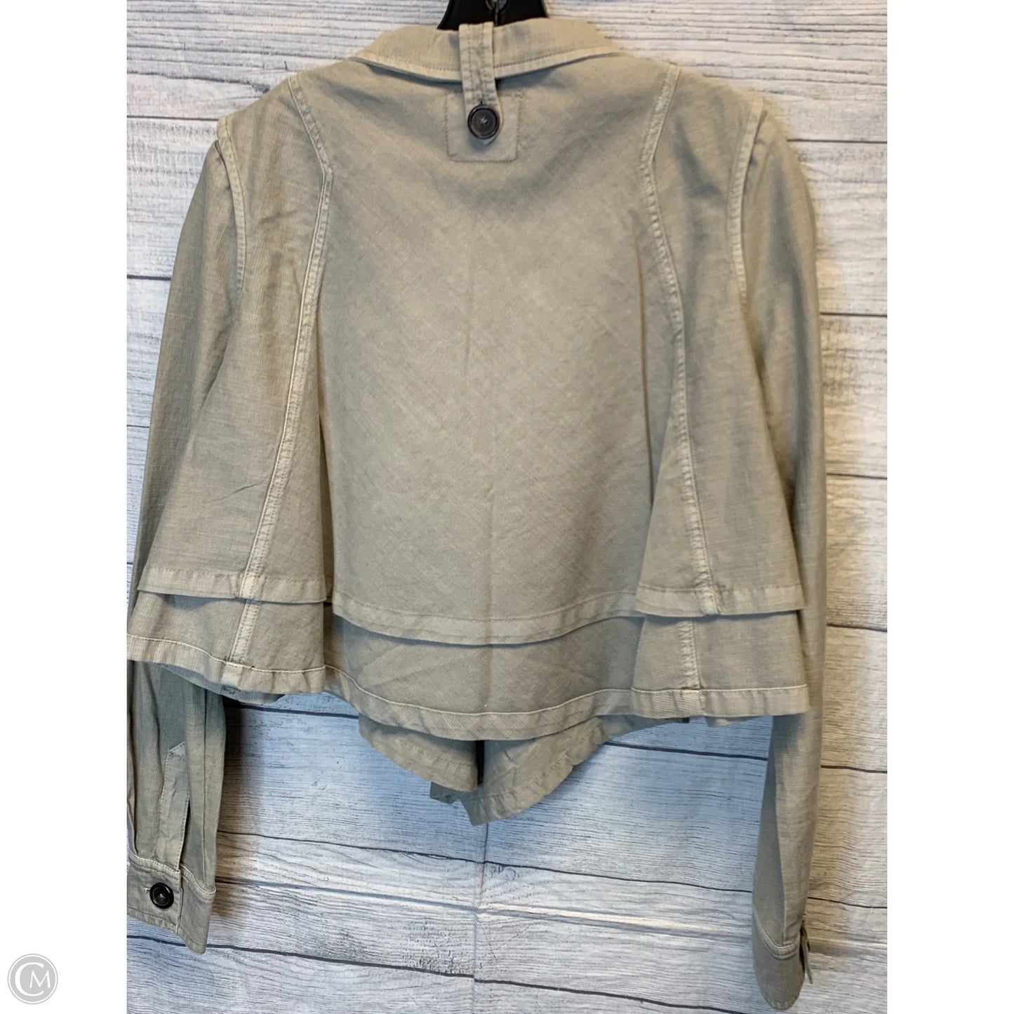 Jacket Shirt By Cmf In Green, Size: M