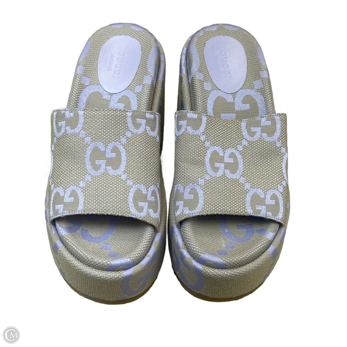 Shoes Luxury Designer By Gucci In Purple, Size: 37.5