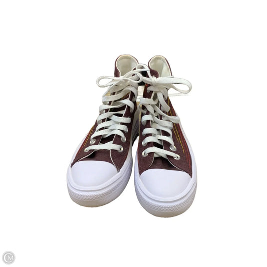 Shoes Sneakers Platform By Converse In Maroon, Size: 6