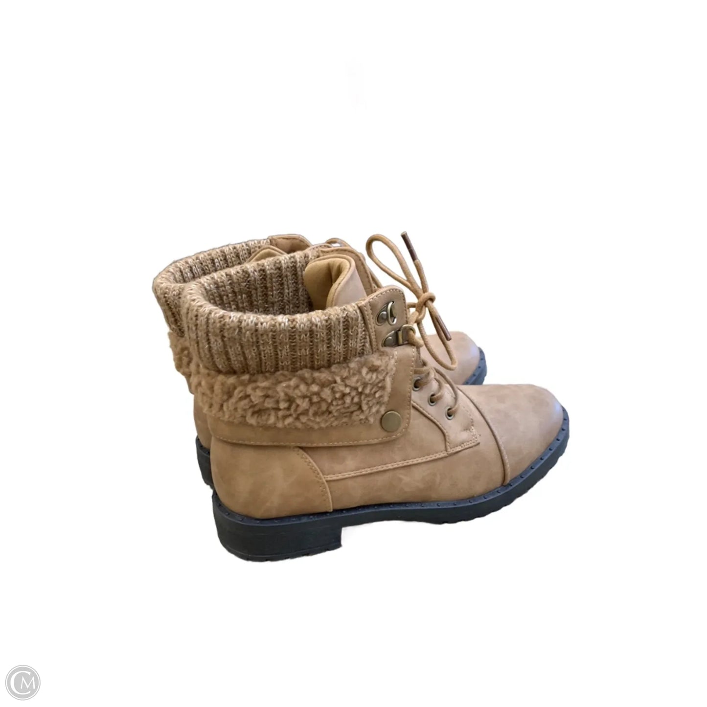 Boots Ankle Flats By Cmf In Brown, Size: 8