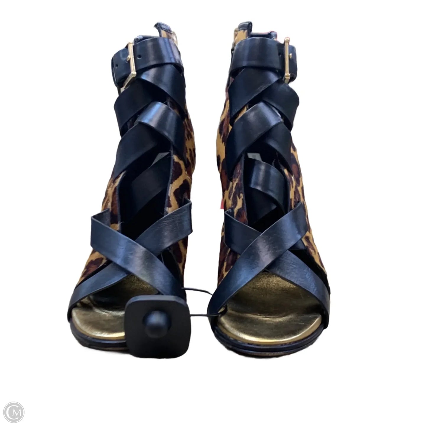 Sandals Designer By Diane Von Furstenberg In Animal Print, Size: 10