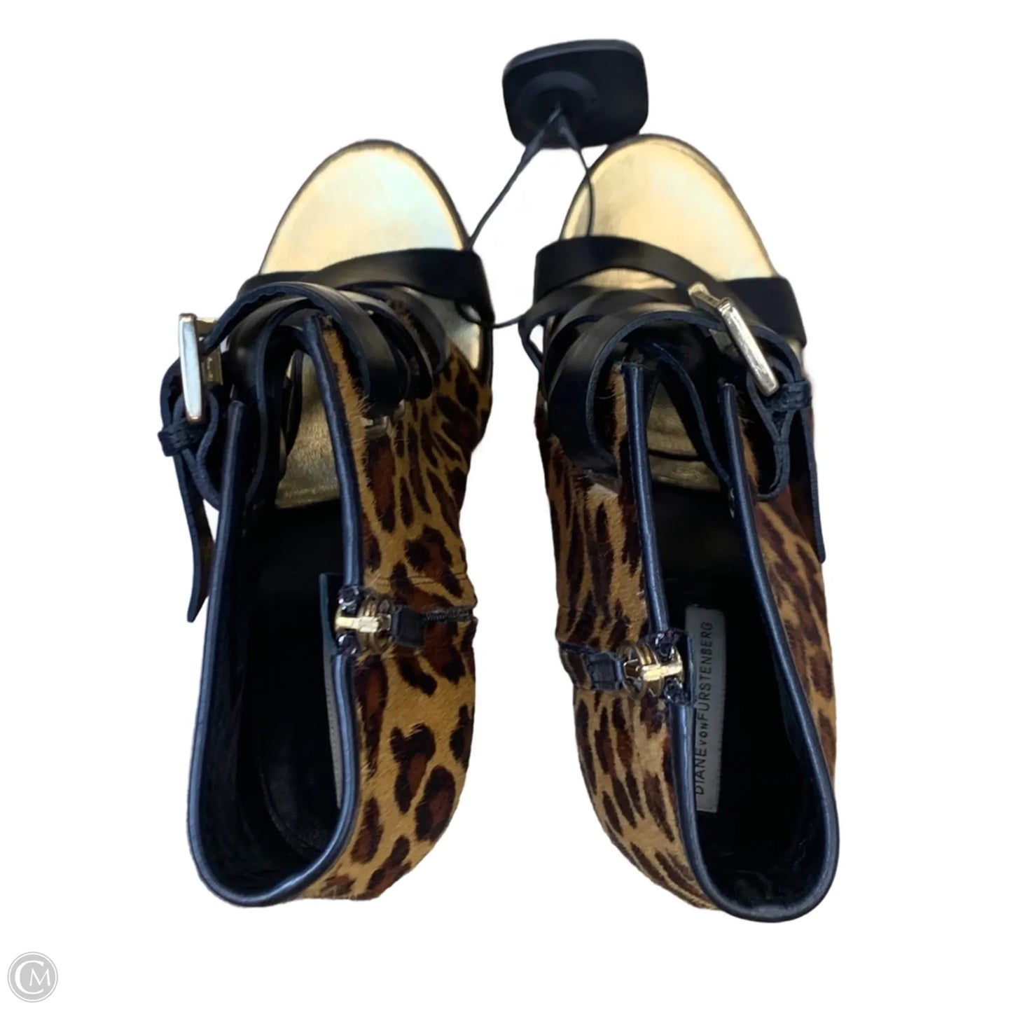 Sandals Designer By Diane Von Furstenberg In Animal Print, Size: 10
