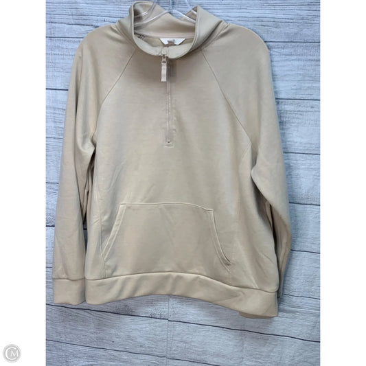 Athletic Jacket By Terra & Sky In Beige, Size: 14