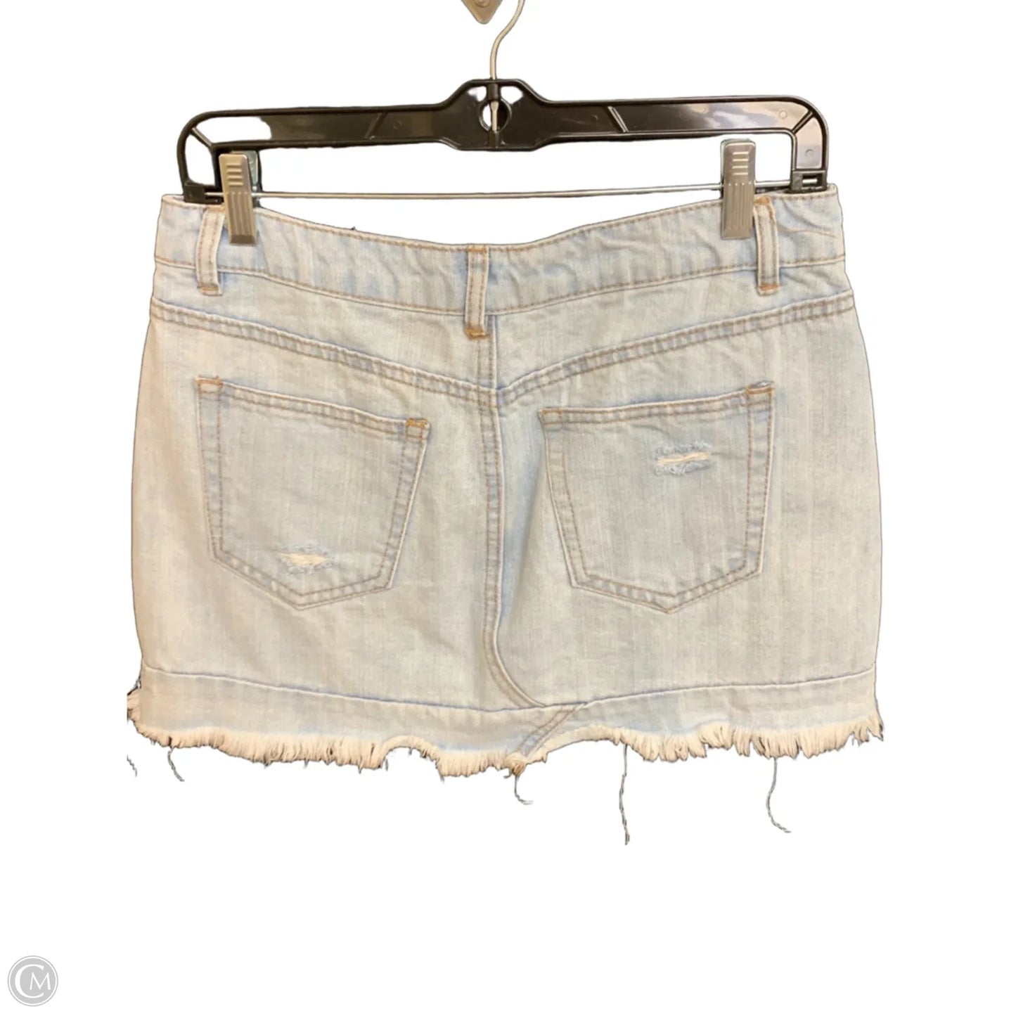 Skirt Mini & Short By Highway In Blue Denim, Size: 6