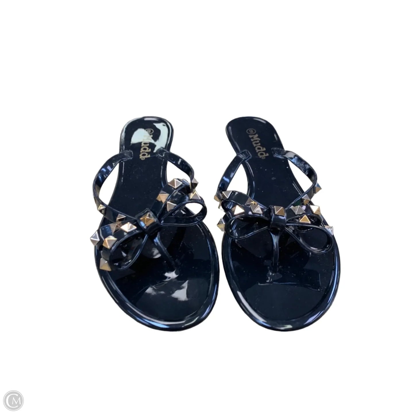 Sandals Flip Flops By Mudd In Black, Size: 9
