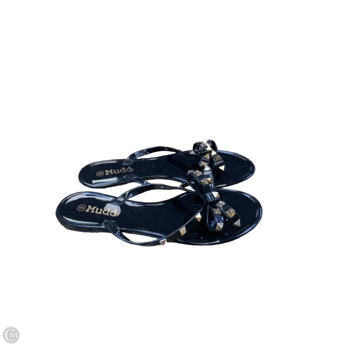 Sandals Flip Flops By Mudd In Black, Size: 9