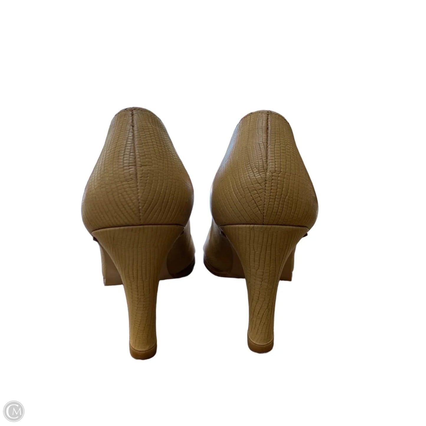 Sandals Heels Kitten By Lauren By Ralph Lauren In Tan, Size: 6.5