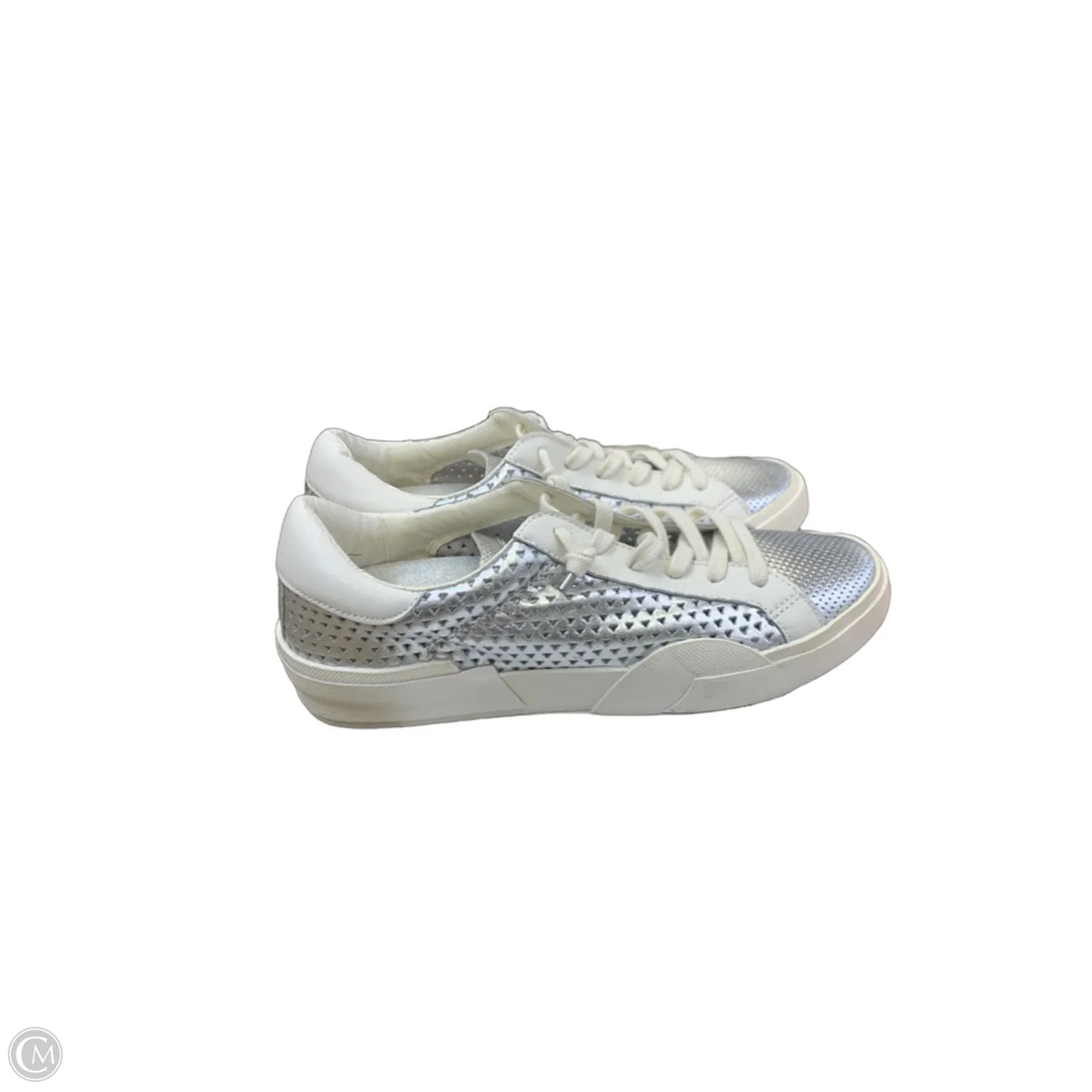 Shoes Sneakers By Dolce Vita In Silver & White, Size: 9