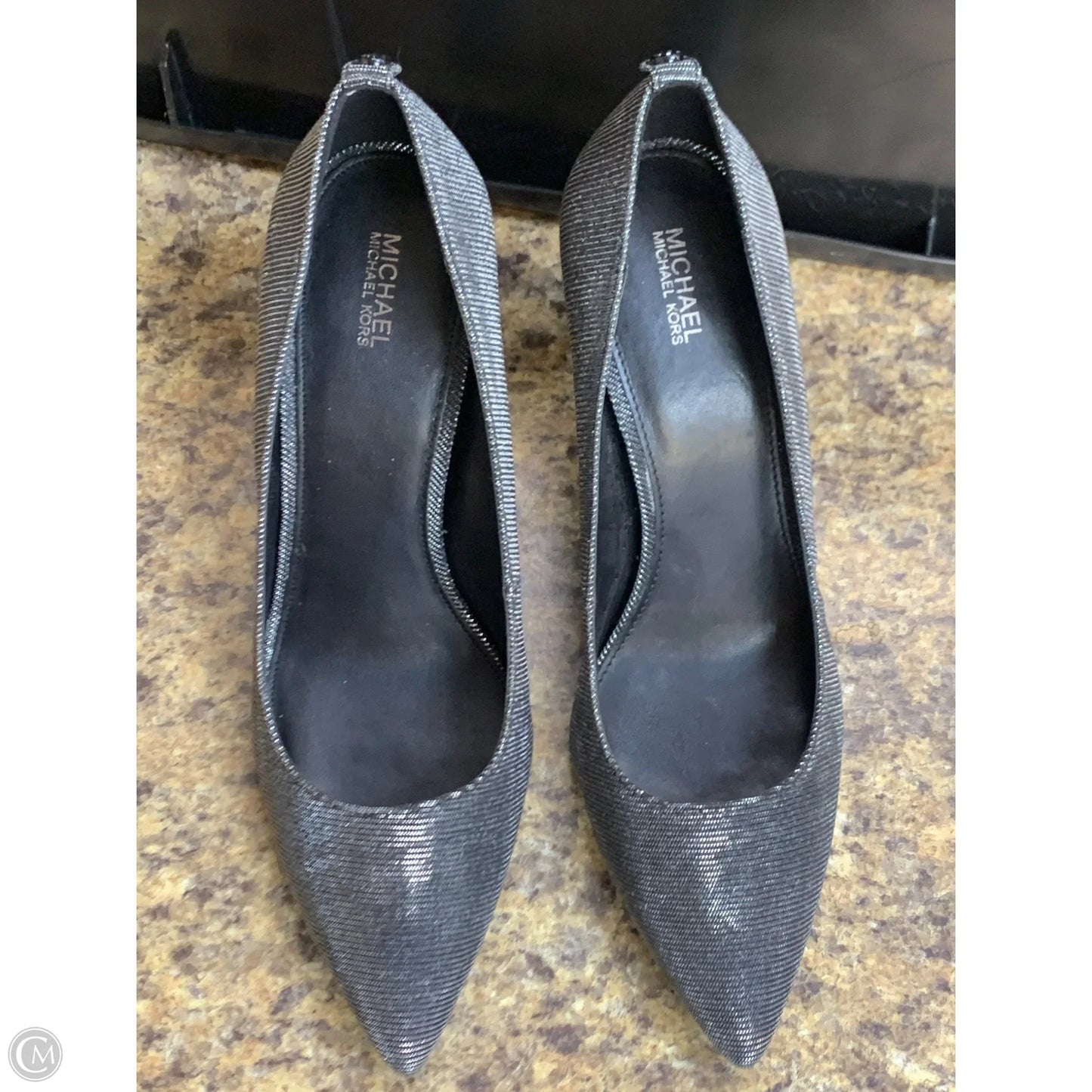 Shoes Heels Kitten By Michael By Michael Kors In Silver, Size: 10