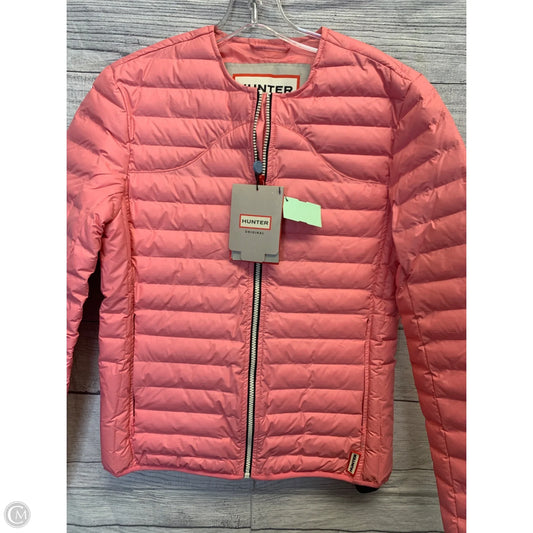 Coat Puffer & Quilted By Hunter In Pink, Size: S