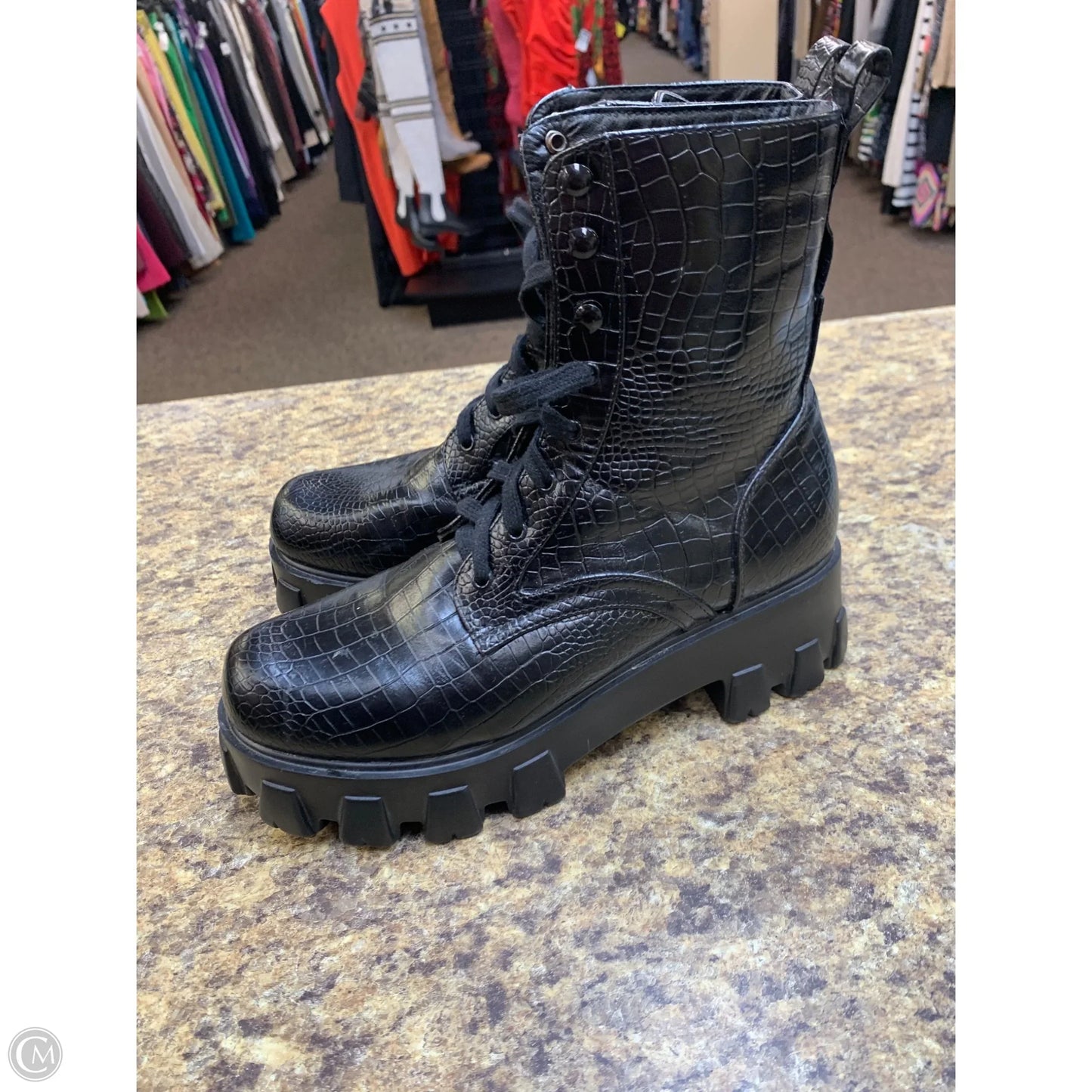 Boots Combat By Cmf In Black, Size: 7