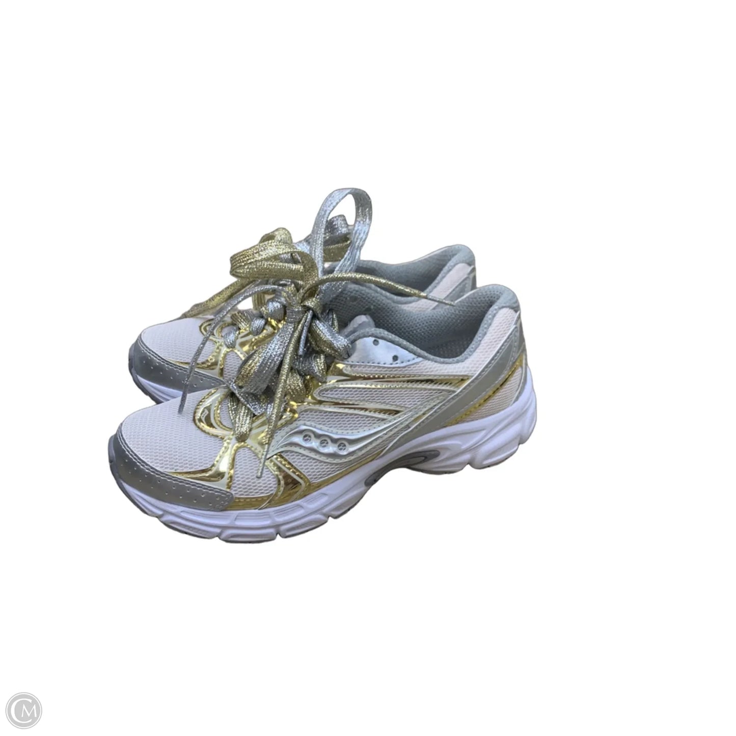 Shoes Athletic By Saucony In Gold & White, Size: 7