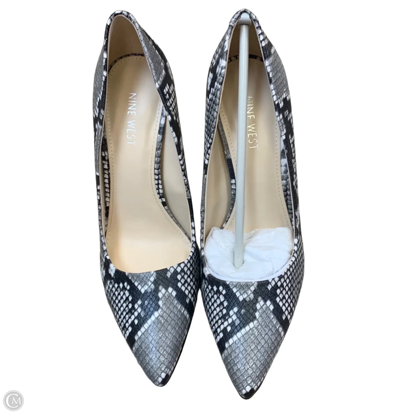 Shoes Heels Stiletto By Nine West In Snakeskin Print, Size: 10