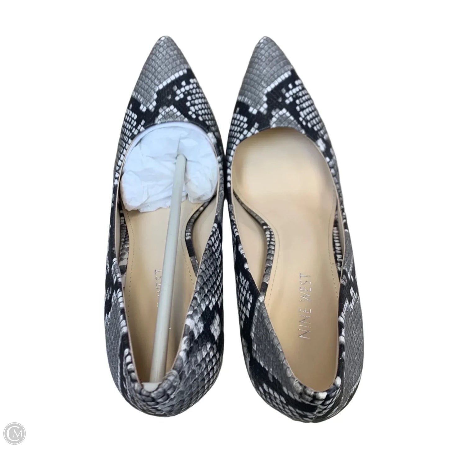 Shoes Heels Stiletto By Nine West In Snakeskin Print, Size: 10