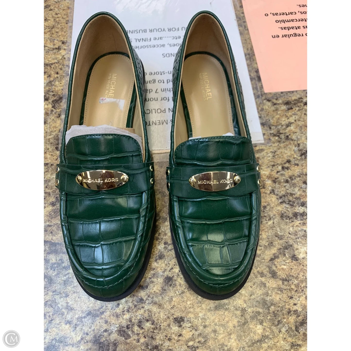 Shoes Flats By Michael By Michael Kors In Green, Size: 7