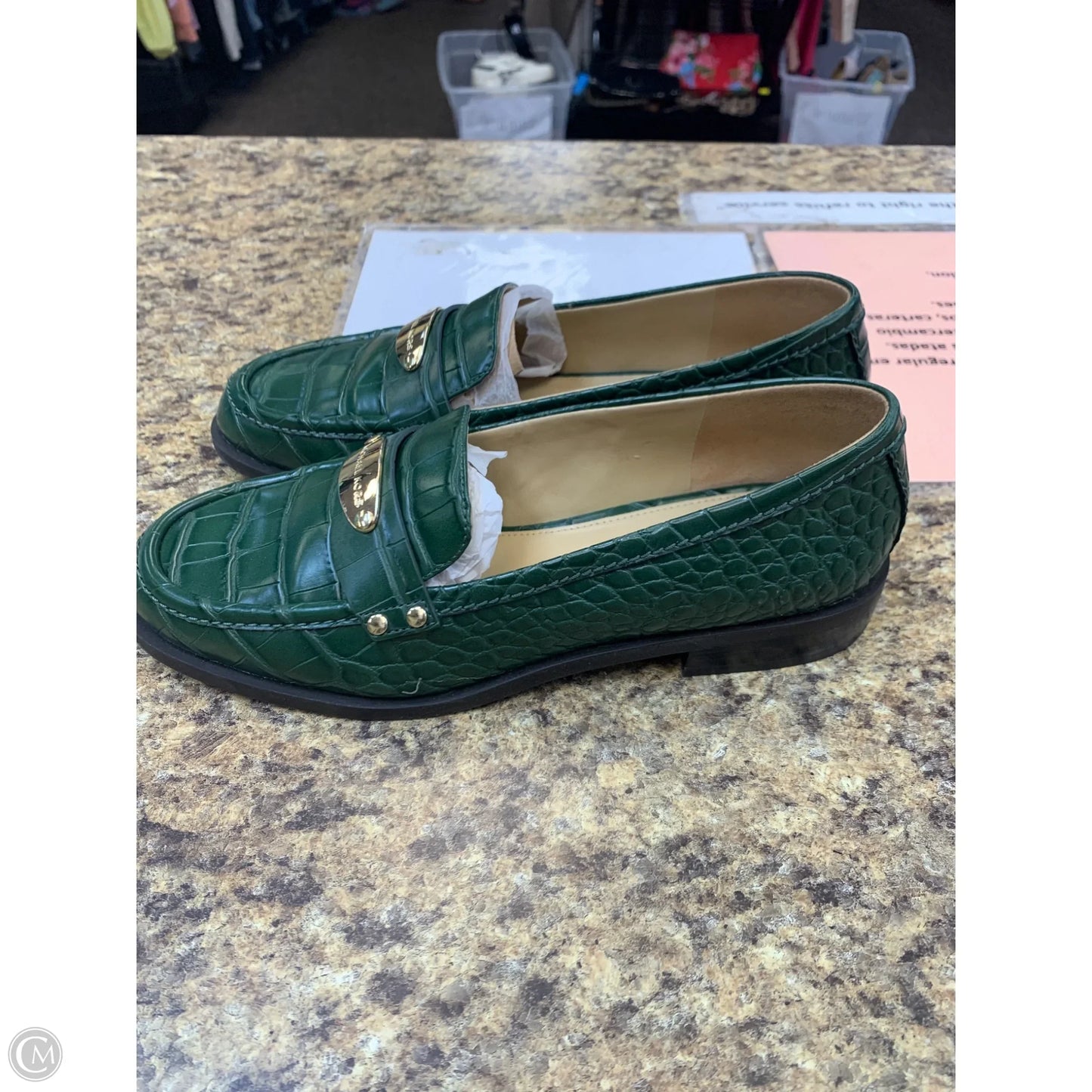Shoes Flats By Michael By Michael Kors In Green, Size: 7