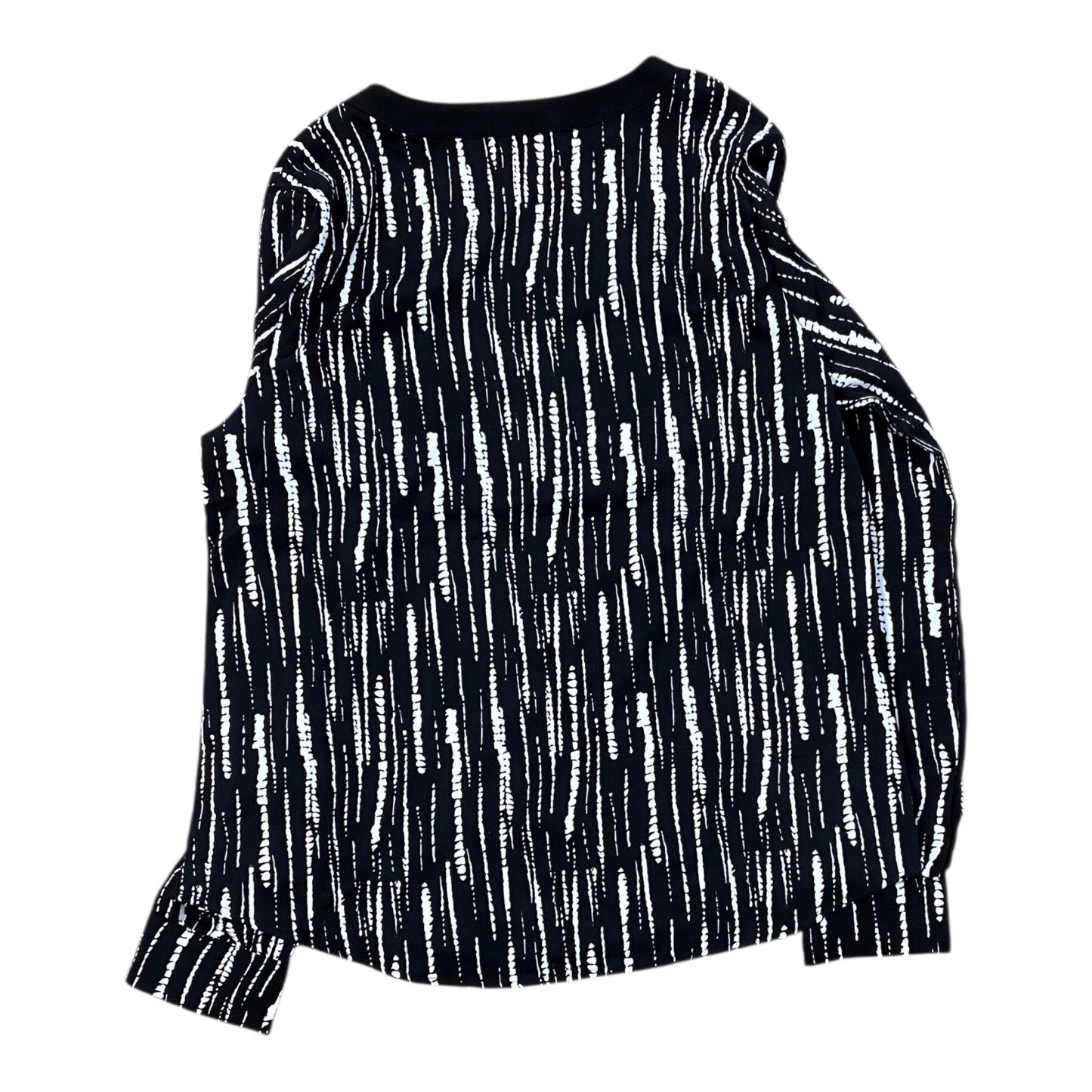Top Ls By Clothes Mentor In Black & White, Size:M