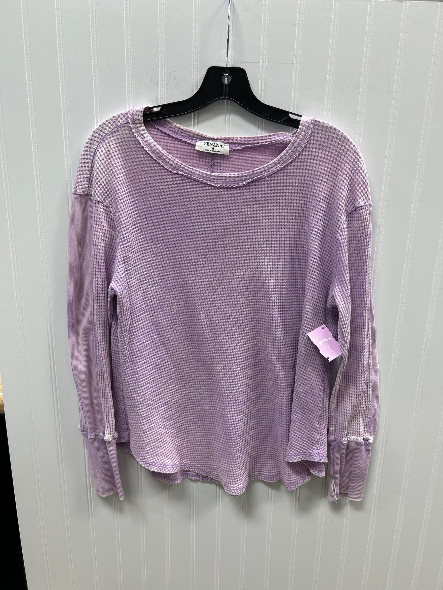 Top Ls By Zenana In Purple, Size:M