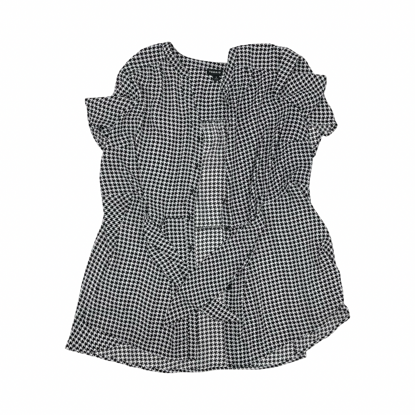 Blouse Ss By Torrid In Black & White, Size:3X