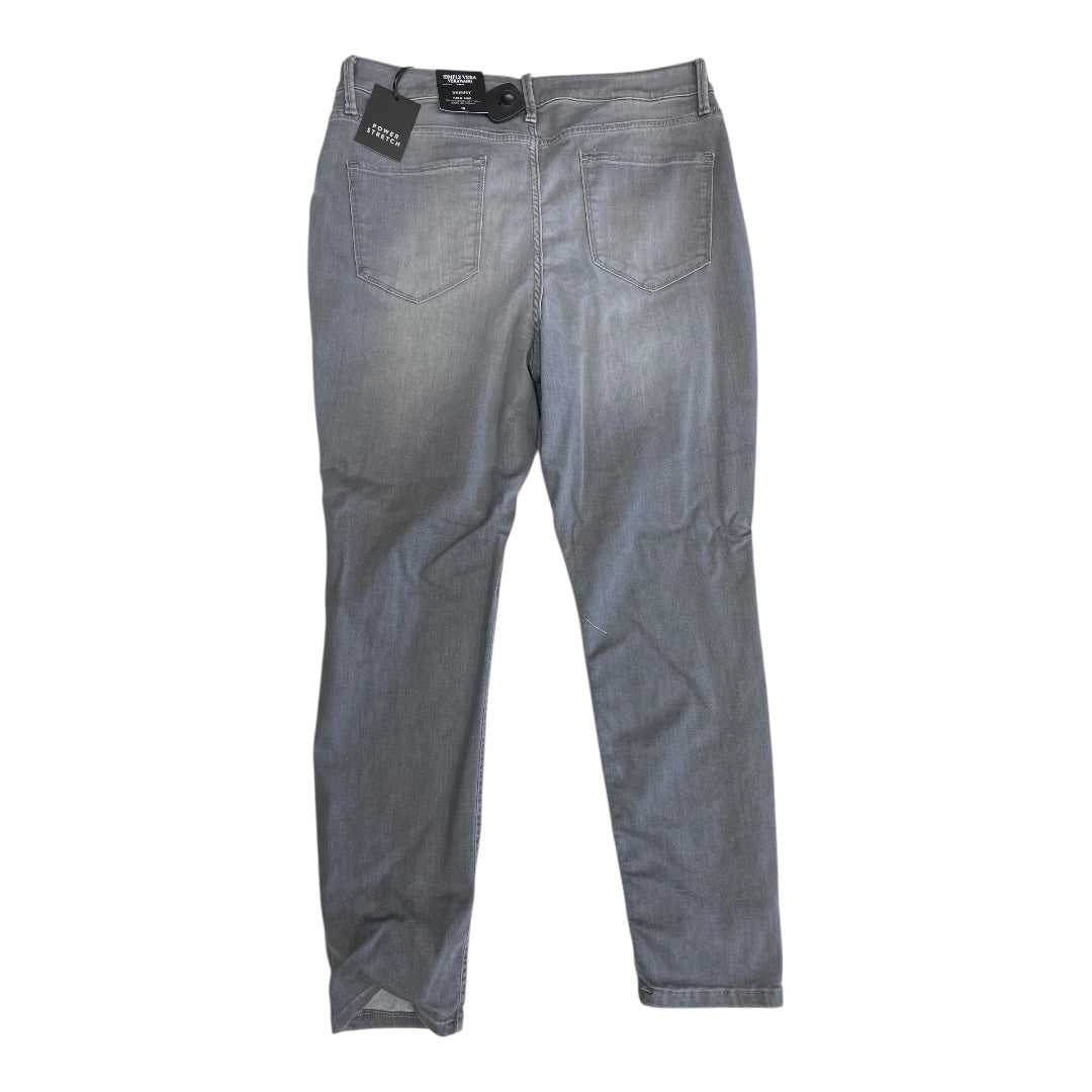 Jeans Straight By Simply Vera In Grey, Size:18