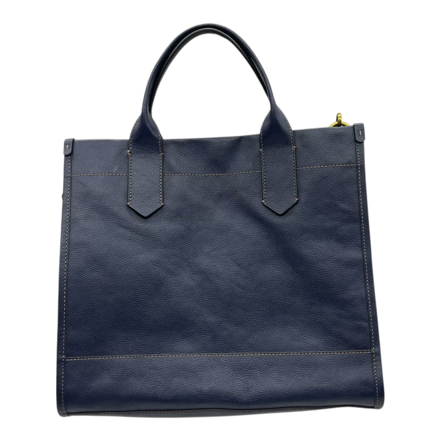 Handbag Leather By Fossil In Blue, Size:Medium