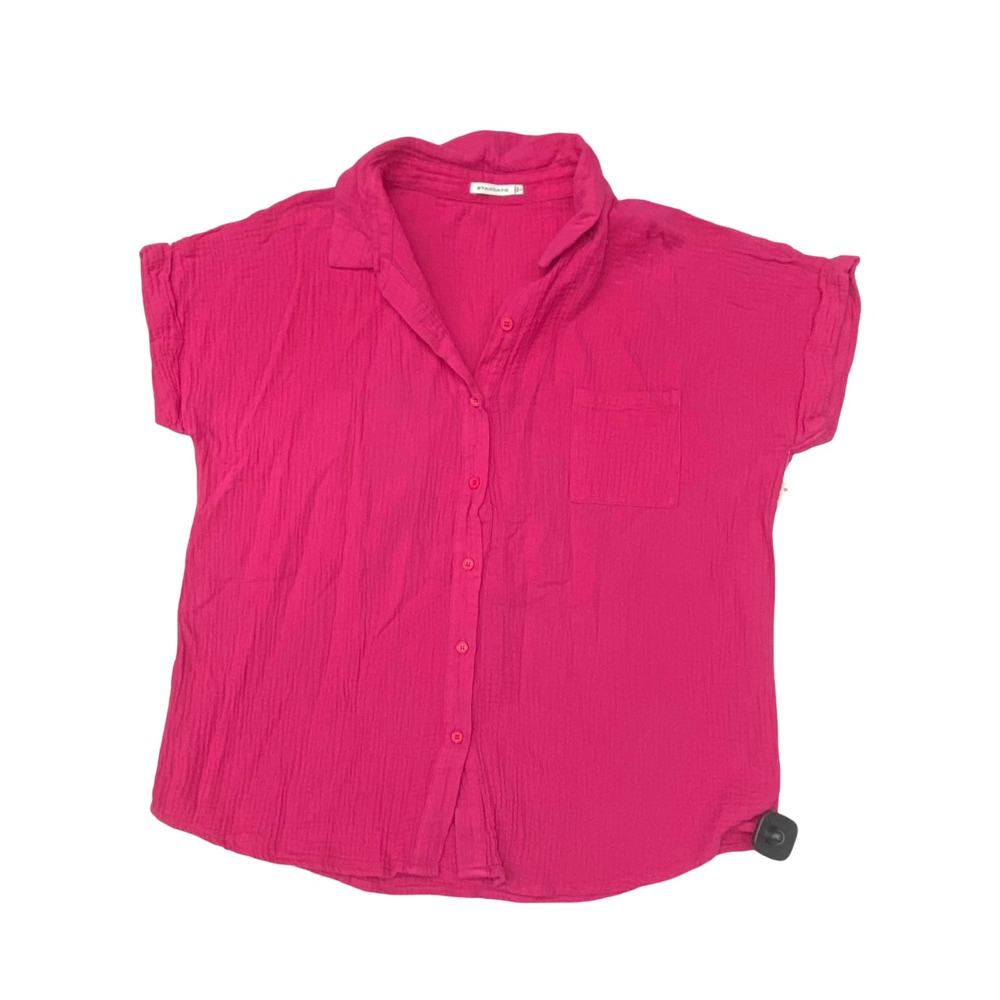 Top Sleeveless By Staccato In Pink, Size:L