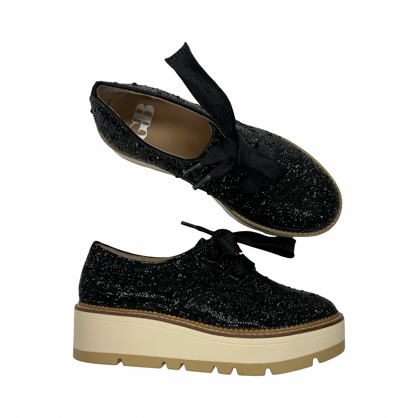 Shoes Sneakers By Gb In Black, Size:6.5