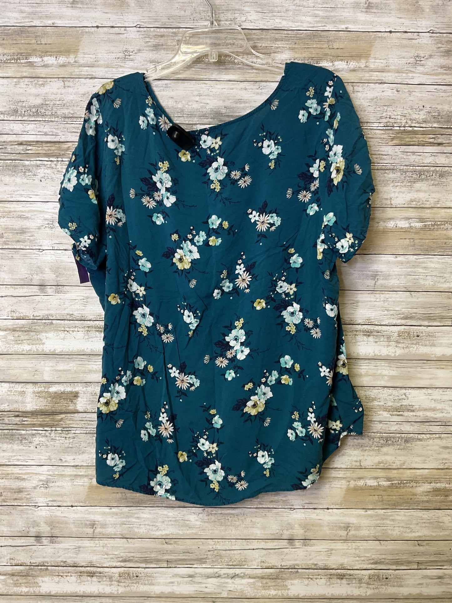 Top Ss By Croft And Barrow In Blue & Green, Size:2X