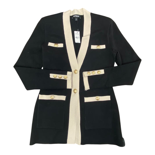 Blazer By Express In Black & Cream, Size:S