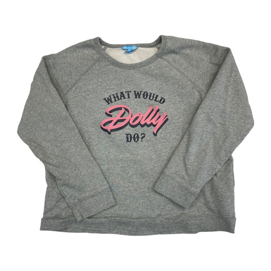 Sweatshirt Crewneck By Draper James In Grey, Size:Xl