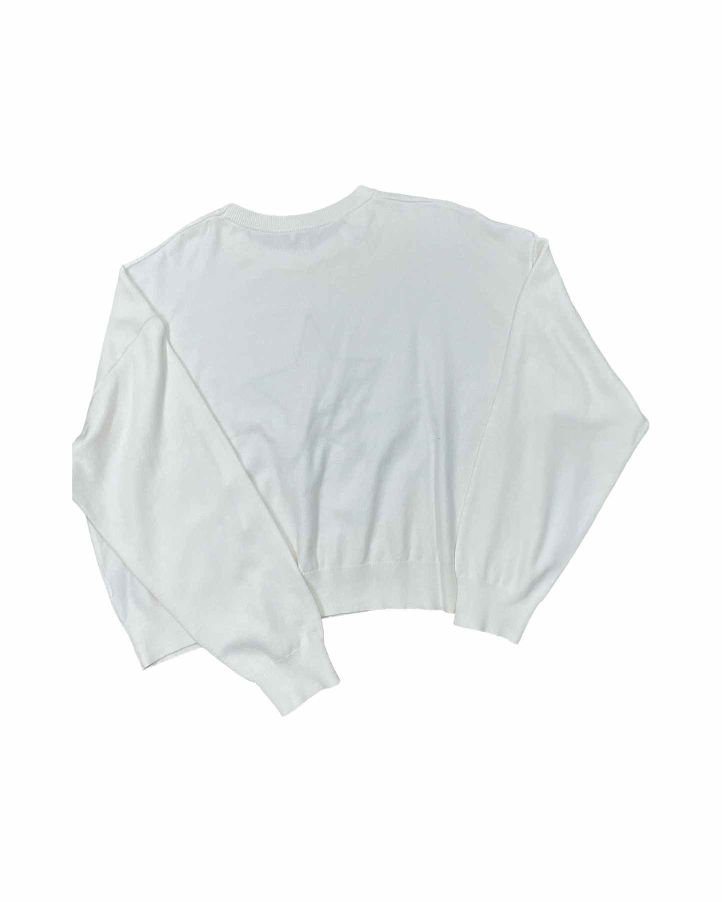 Sweater By Faded Rose In White, Size:Xl