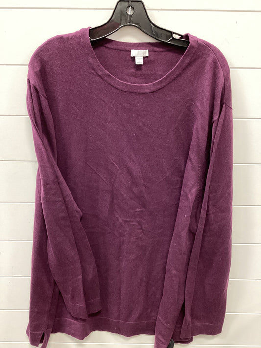 Top Ls By J. Jill In Purple, Size:4X