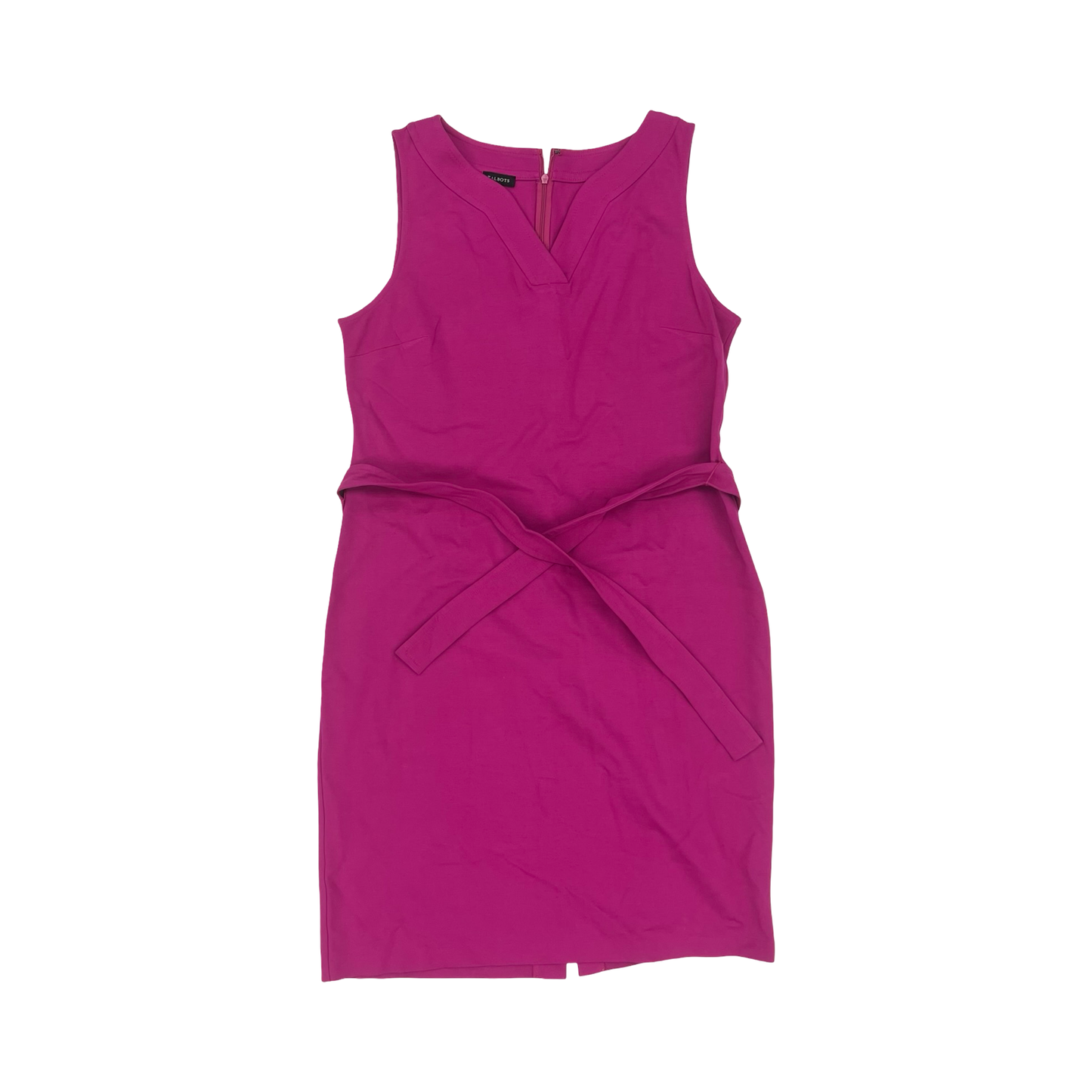 Dress Party Midi By Talbots In Pink, Size:12