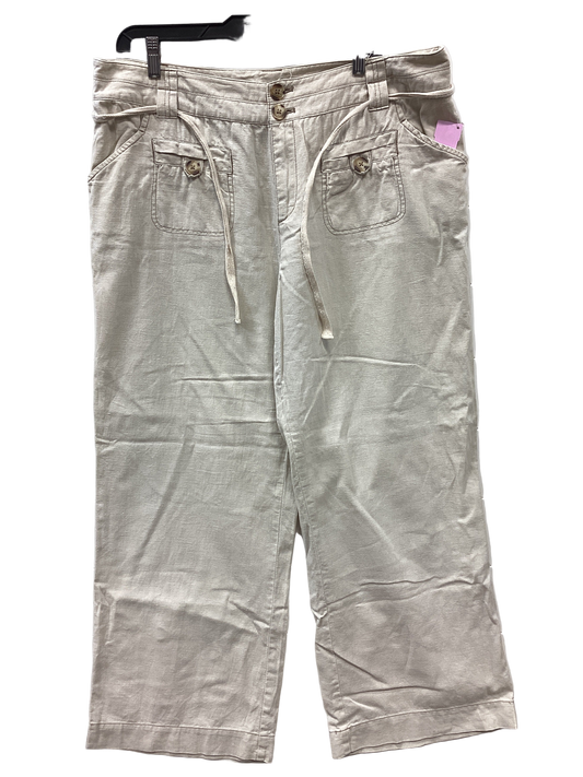 Pants Linen By Lane Bryant In Tan, Size:16
