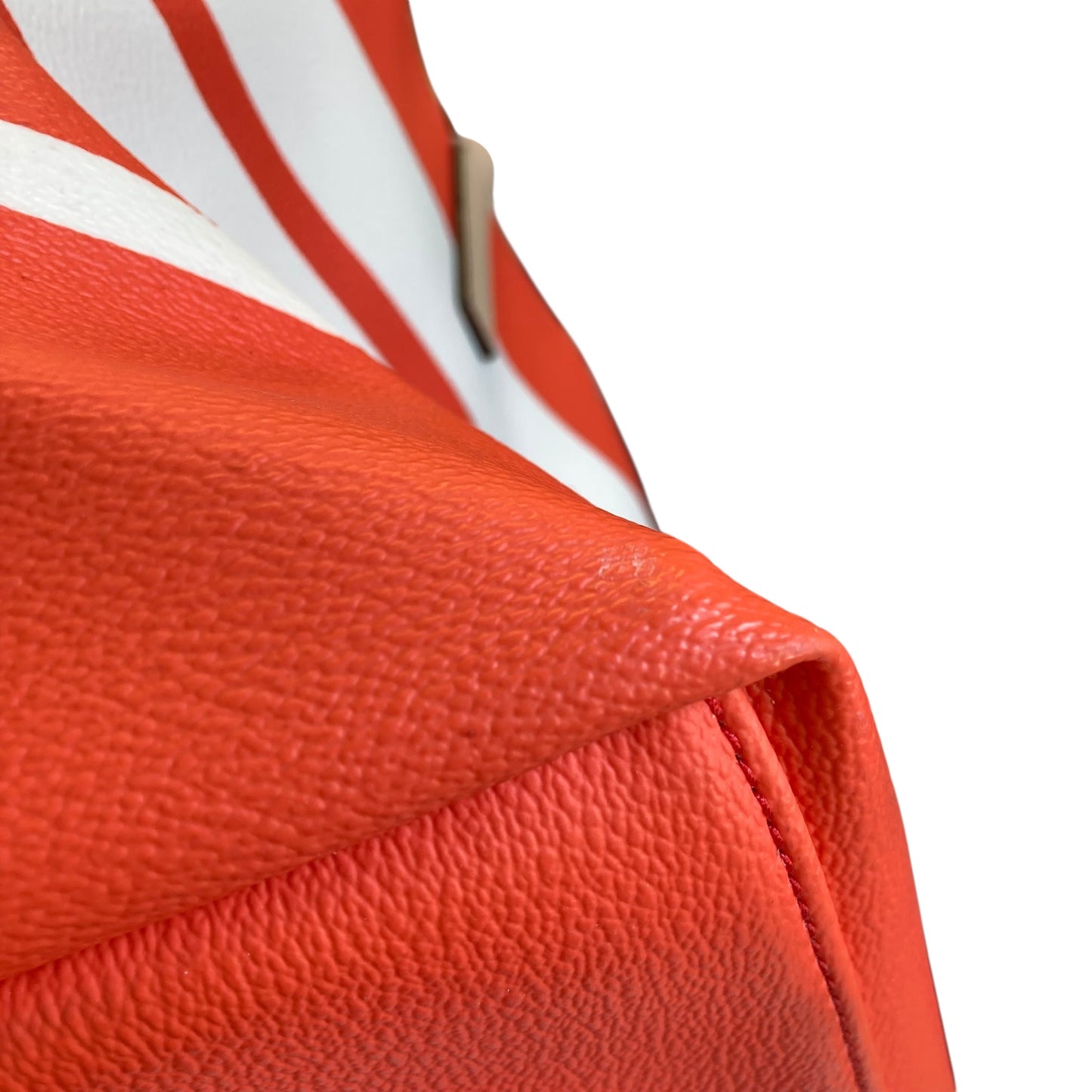 Handbag Designer By Kate Spade In Striped Pattern, Size:Medium