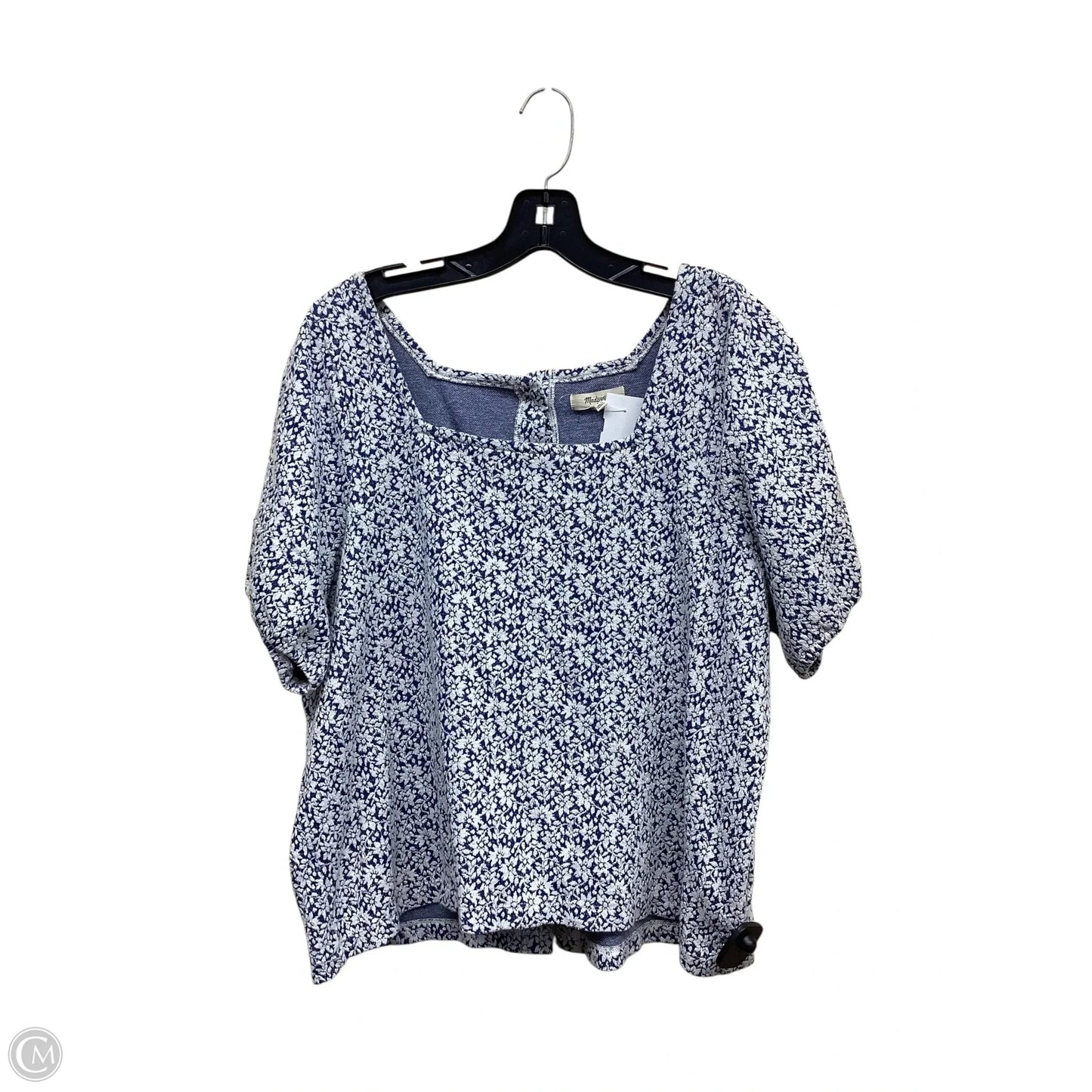 Top Short Sleeve By Madewell In Floral Print, Size: Xl